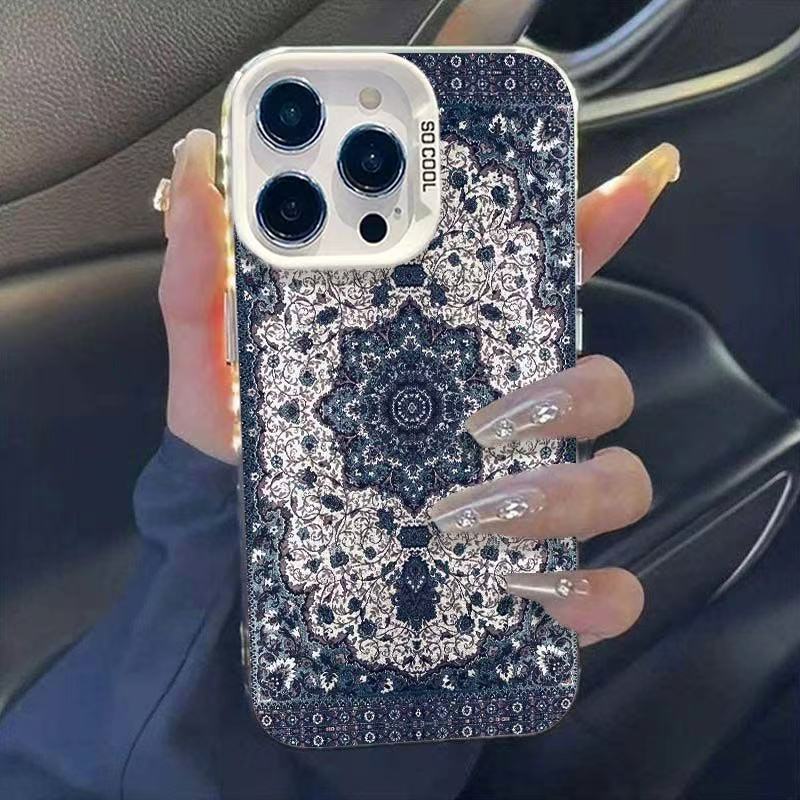 El nuevo patrón de tótem es adecuado para la carcasa del teléfono móvil iphone16 Apple 15promax/14 personalidad 13pro12 Europa y América