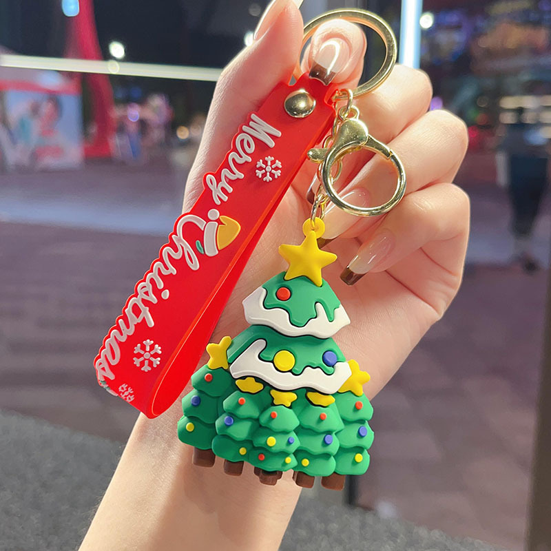 古典的なサンタクロースのキーホルダークロスボーダーストラップバッグアクセサリー自動車チェーン小商品カップル小プレゼント卸売り|undefined
