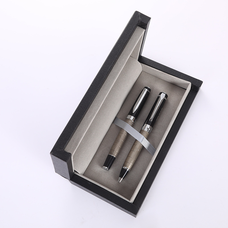 Luxury Metal Signature Pen Ballpoint Pen Gift Set, Customizable Logo, Office Promotional Gift Metal Ballpoint Pen