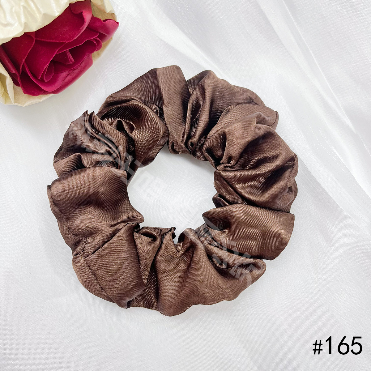 Anillo de cabello de cerdo intestino grueso adornamiento de cabello de mujer cubierta de cuero de cabello de alta elasticidad correa de correa de cabello no daña el cabello Y2K