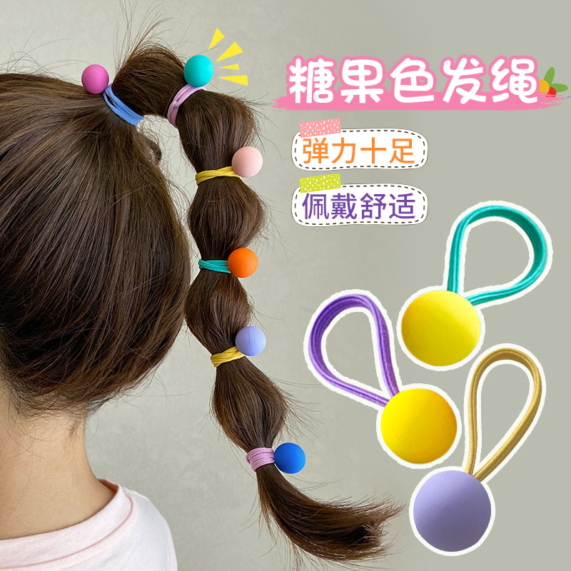 儿童发绳高弹力不伤发头绳女孩绑小辫子橡皮筋头饰女童发饰护发