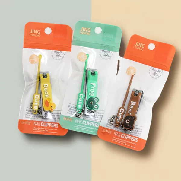 Well Dream Nail Couplers Ear Spoon suit Combination Cartoon Candy Color Student Couple Nail Couplers Ear Digging Portable Belt