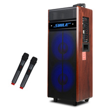 狮乐（SHILE） 皇冠六号 双十二吋便携式拉杆音箱广场舞电瓶音响