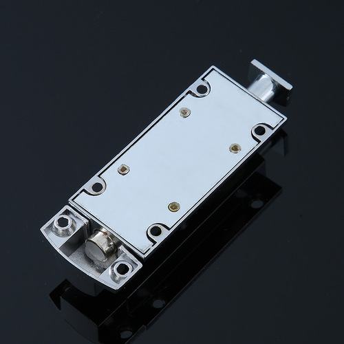 MS406 button-type anti-theft zinc alloy automatic spring slide bolt lock for electric boxes and doors/windows spring slide bolt