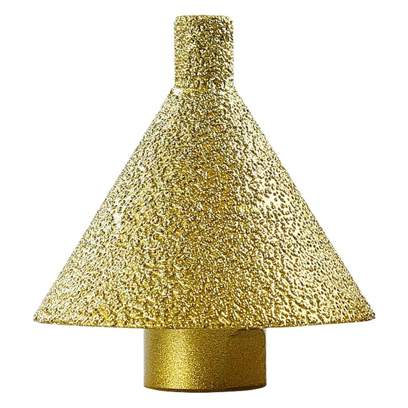 Agujero de diamante biselado dispositivo cónico nuevo pulido cabeza azulejo Dali cuarzo piedra perforación escariado ángulo amoladora broca