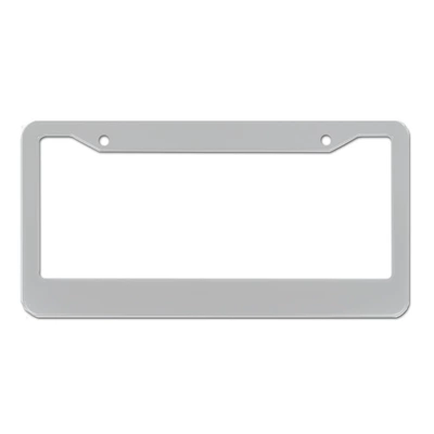 Foreign trade hot U.S. standard license License plate holder/license plate holder - round-hole-aluminum-alloy-silver-oxide