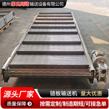 不锈钢链板输送机耐高温加厚板式工业食品物流分拣金属链板输送机