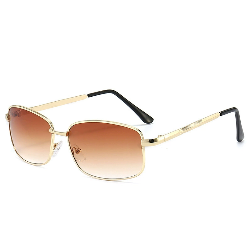 Metal Frame Sunglasses, Stylish Rectangle, Multiple Lens Colors, Polarized Options