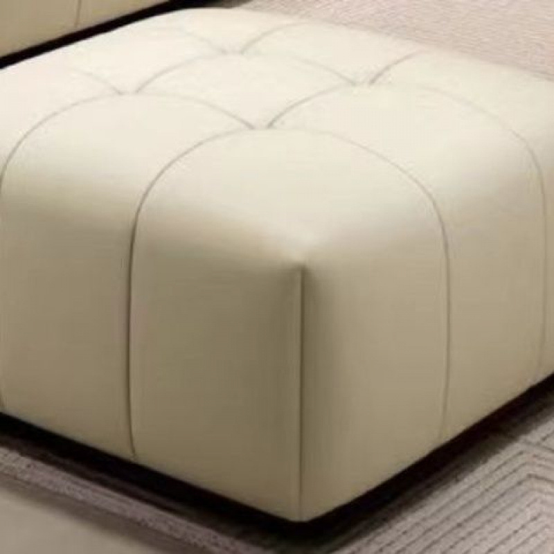 Taburete de ropa de cuero ecológico simple sofá taburete de pie centro comercial taburete cuadrado taburete de sala de estar taburete de tofu pequeño sofá