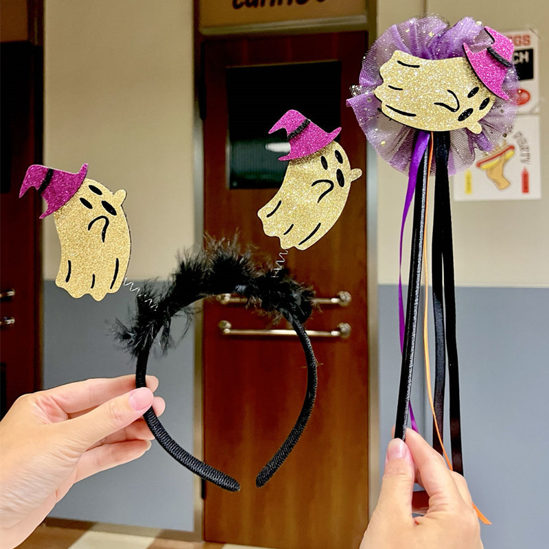2025 クロスボーダー新ホット販売ハロウィンヘッドバンドヘアアクセサリー鬼祭りパーティーパーティー装飾ホリデー小道具頭飾り|undefined