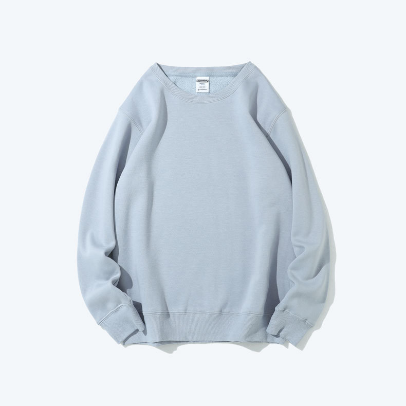 Sudadera de forro polar para trabajo con impresión de logotipo personalizado, uniforme de equipo publicitario, camiseta de grupo con texto impreso, uniforme de trabajo de manga larga al por mayor, engrosada.