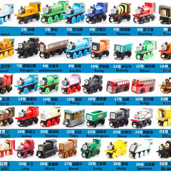 Wooden magnetic train for children, Thomas rail car model toy, cake decoration supplies