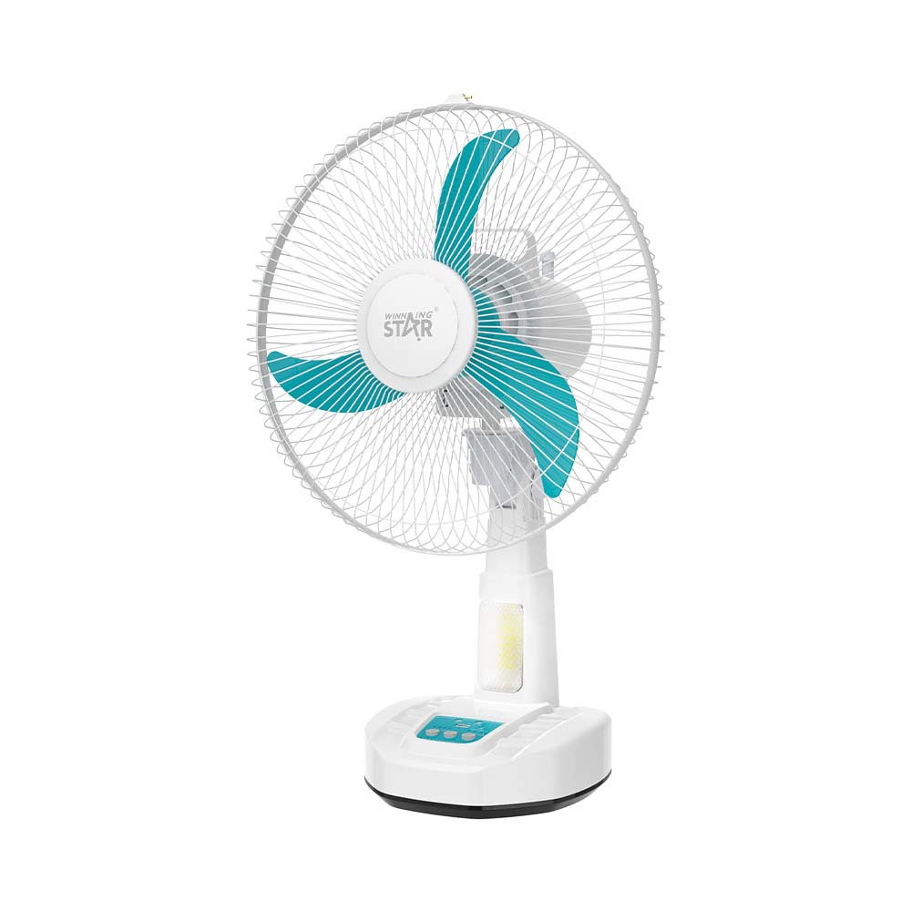 Winning star transfronterizo ABS de 12 pulgadas ventilador de tres páginas velocidad del viento de tres velocidades con sacudir la cabeza Ventilador eléctrico de escritorio AC/DC