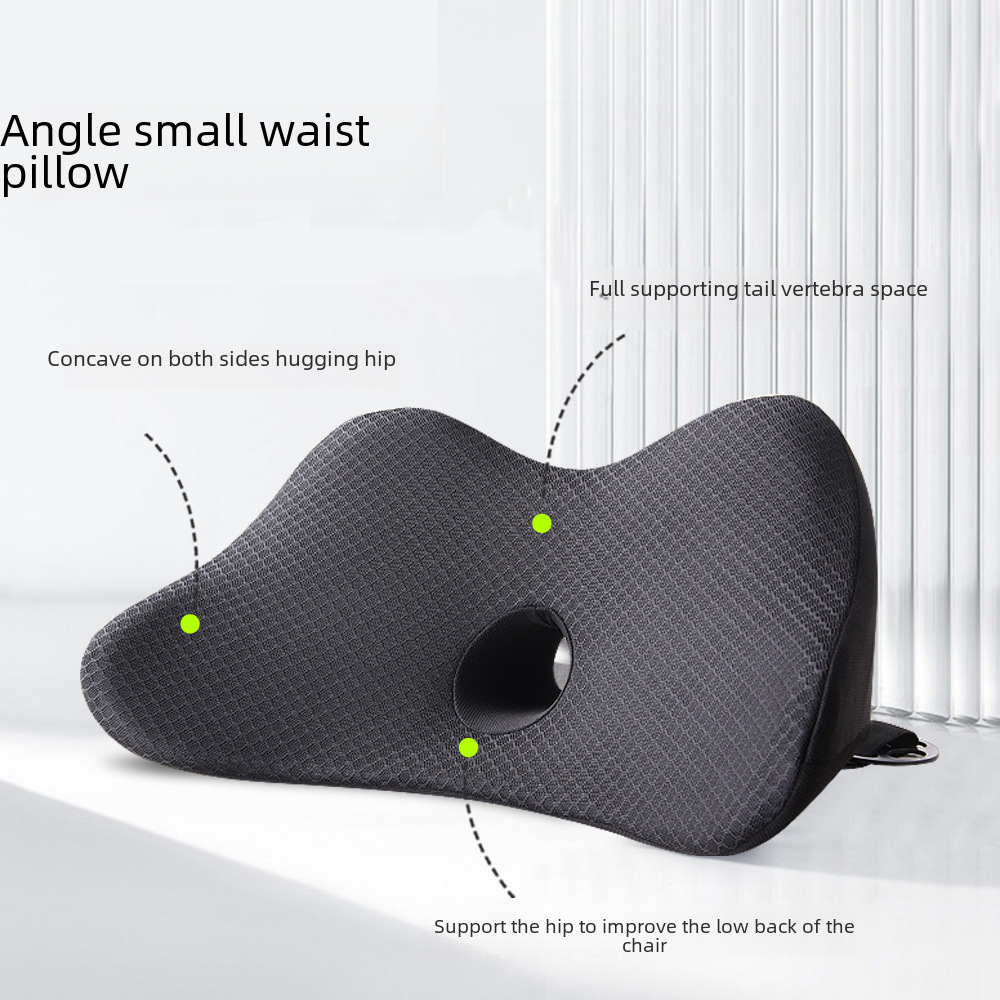 Memoria all'ingrosso della fabbrica Memoria posteriore in vita piccola per auto in cotone Il cuscino in vita con angolo per auto in cotone può essere rimosso e riparato_voghion.com