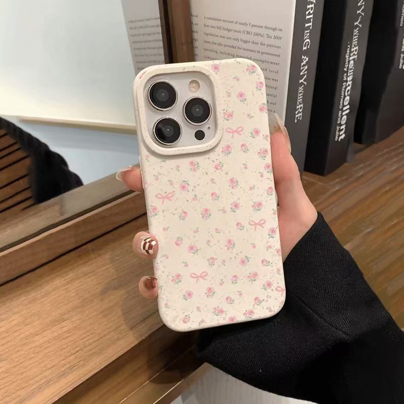 粉色玫瑰适用苹果16Promax手机壳跨境iPhone15日韩ins14/13欧美12|undefined