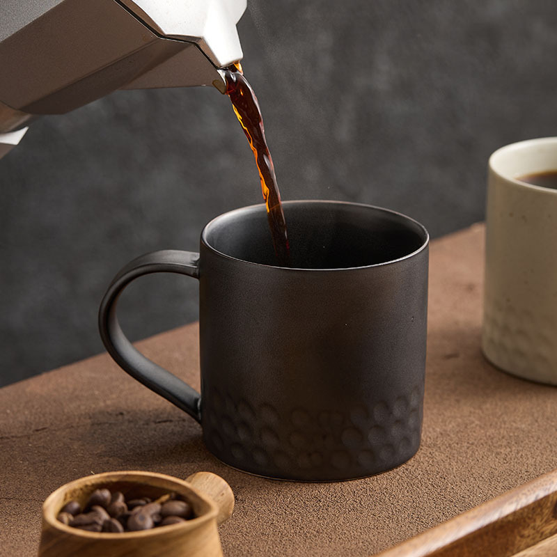 Taza de café con orejas colgantes Taza de desayuno con leche japonesa vintage Taza de agua Taza creativa Taza de cerámica de oficina Hotel