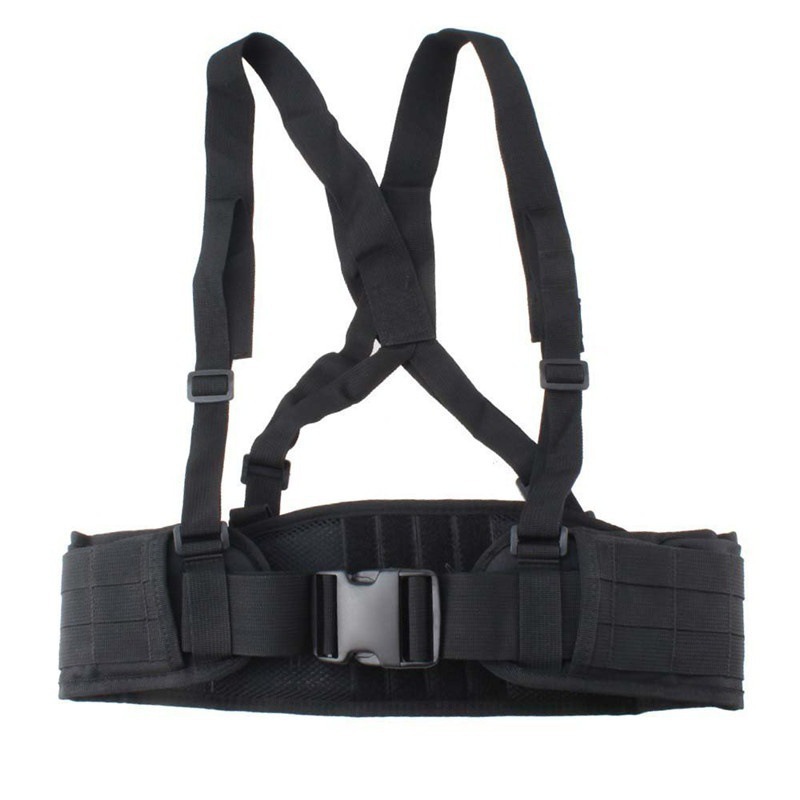 Outdoor Sports Training Belt Waist Protector Multifunctional Camouflage Nylon Strap Molle Waistband Sundry Bag Lanyard