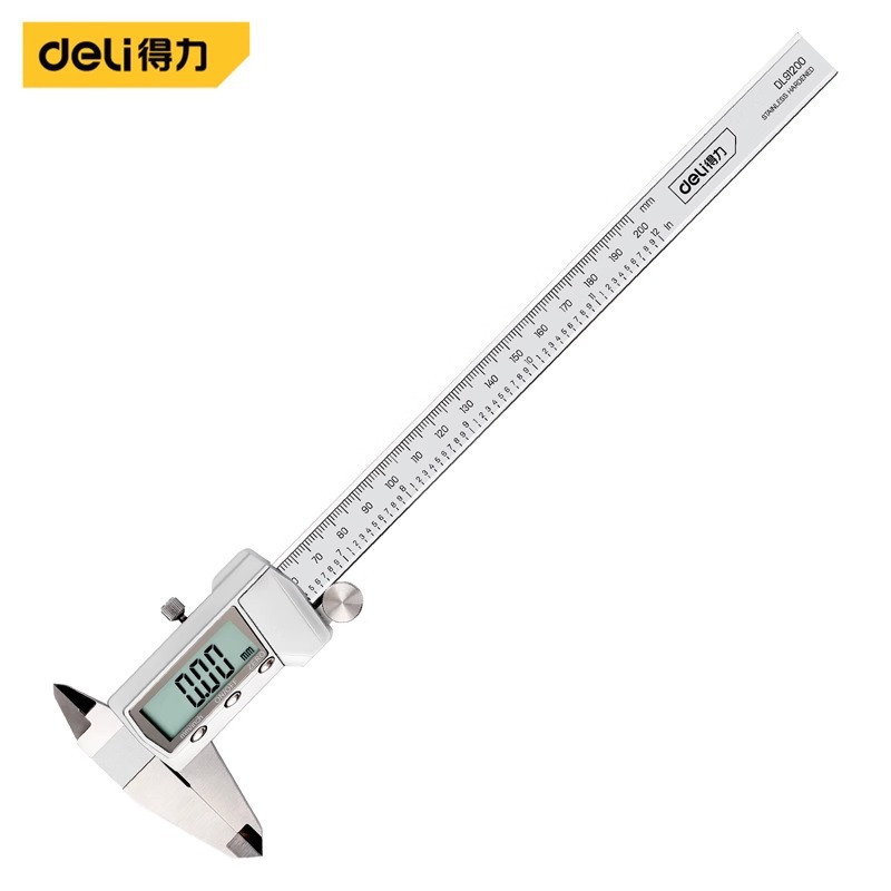 得力工具DL91200高精度电子数显游标卡尺 数显卡尺0-200mm