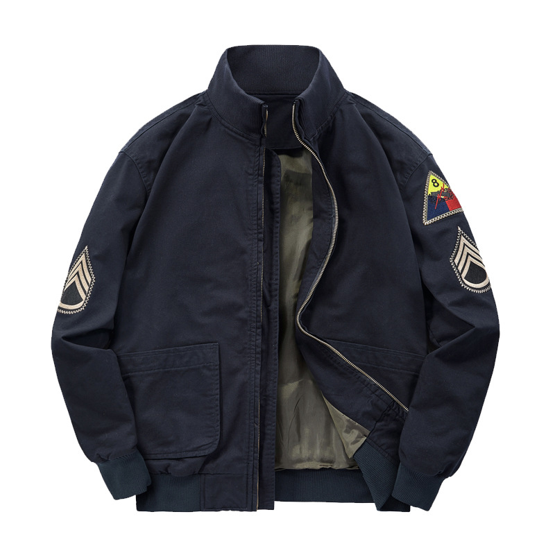 Furioso hombres otoño M1942 vintage ropa de trabajo chaqueta de piloto de la Fuerza Aérea MA1 uniforme militar uniforme de béisbol