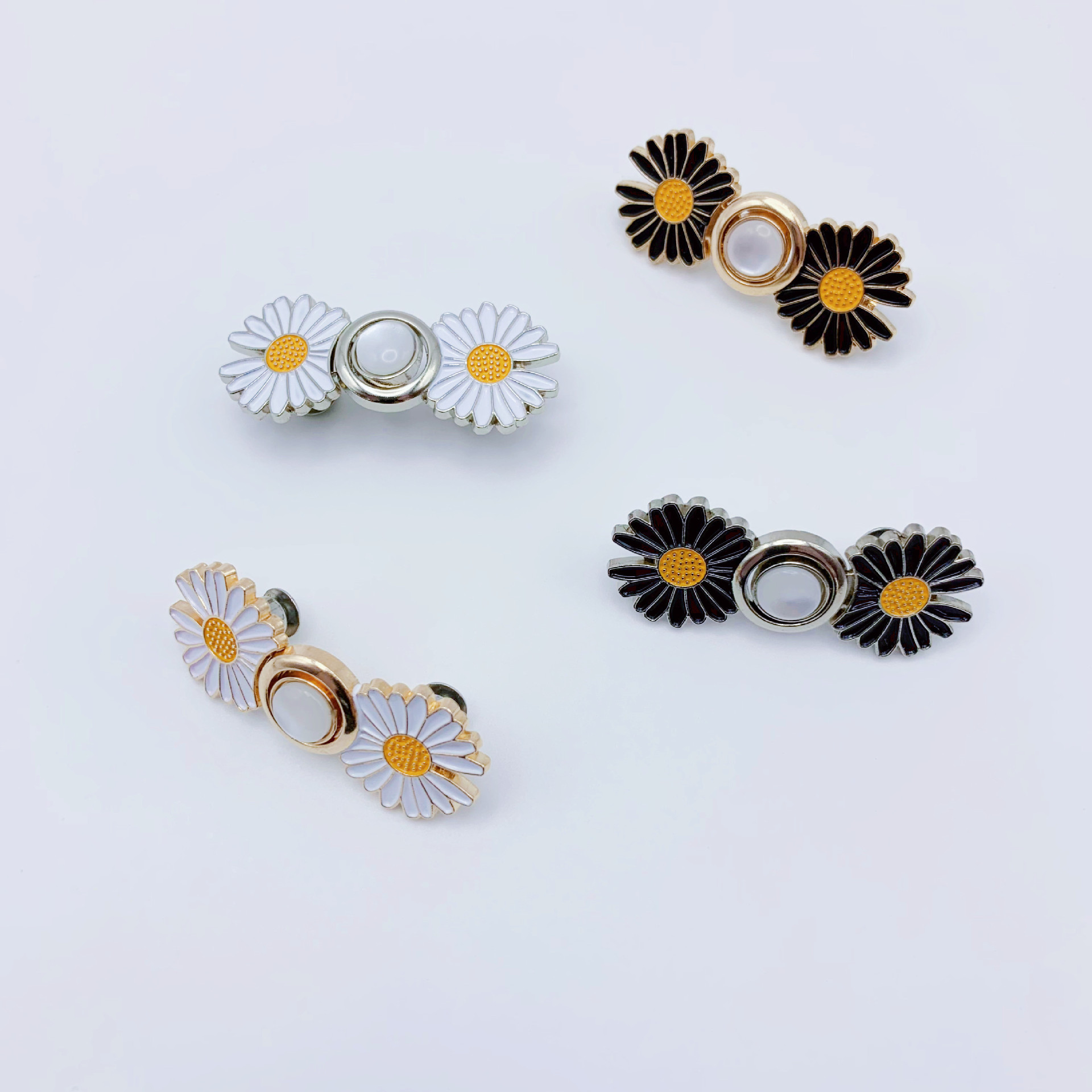 Hebilla de la cintura de Margarita hebilla desmontable sin clavos hebilla de Margarita de metal jeans cintura gran cambio cintura pequeña artefacto adelgazante