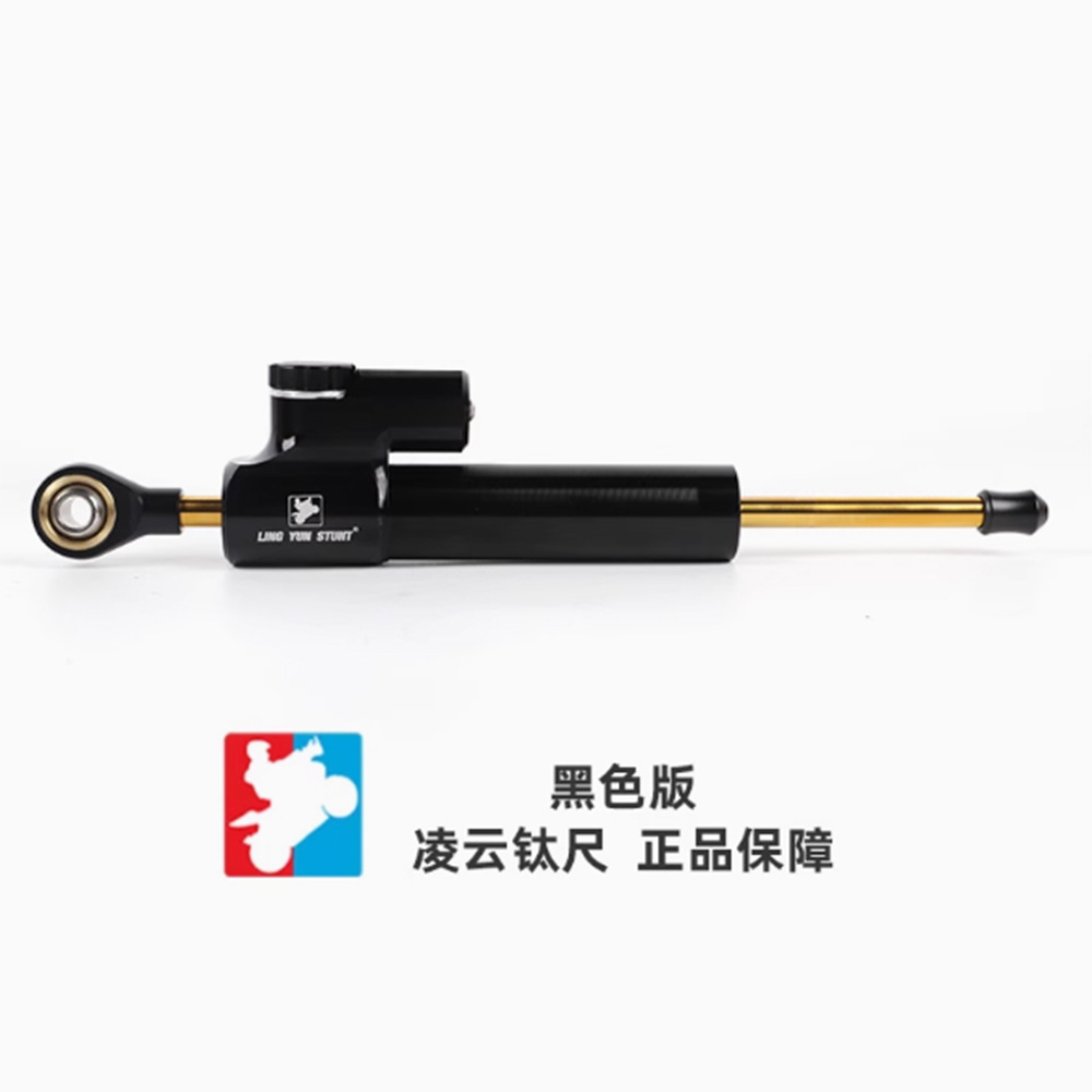 Lingyun 티타늄 눈금자 역 포크는 모두 검정색입니다(800NK 브래킷 포함)