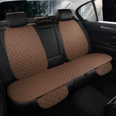 Four Seasons Pad, cushion four seasons universal non-slip leaflet - rear-backrest-british-coffee-linen