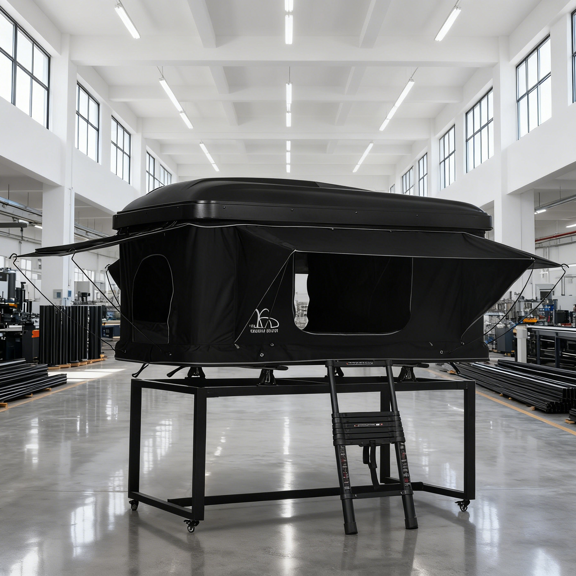 Plastico ABS protector solar anti-envejecimiento anti-UV elevación vertical carpa de techo hidráulica