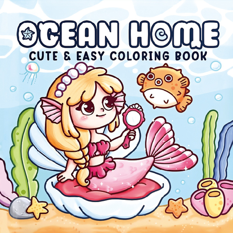 亚马逊热销Coloring Book涂色本填色本小角落怪兽系列儿童绘画本|undefined