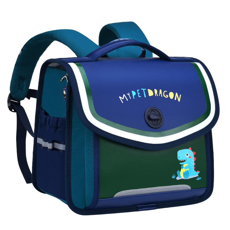 Nuevo estudiante de la escuela primaria horizontal mochila masculina 6-12 años Flip estudiante mochila de dibujos animados lindo niños y niñas mochila