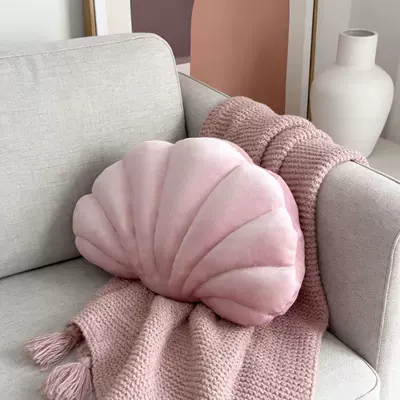Oyuncaq yastıqlar: Plush Shell-Shaped Pillow for - light-pink-shell-4025-small-size