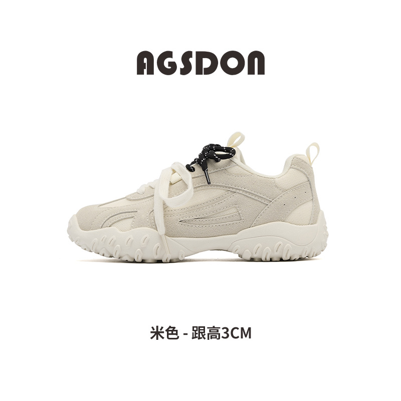 Augu Shi Deng plata zapatos de entrenamiento para mujeres 2026 nuevos zapatos de skate casuales de primavera ballet retro zapatos de moda