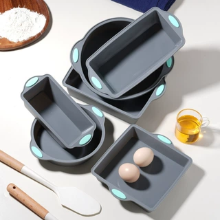 跨境硅胶蛋糕模具家用烘焙圆形戚风蛋糕模长方形面包吐司模具