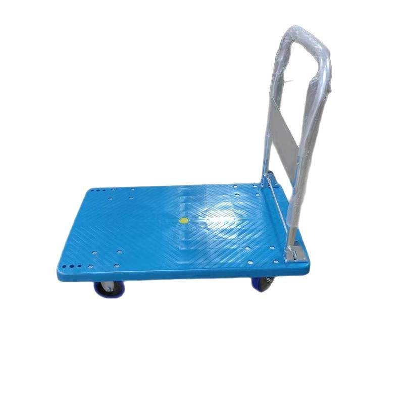 Carga de plástico plano rueda silenciosa plegable imprimible coche tortuga placa de plástico azul carro de plástico carro