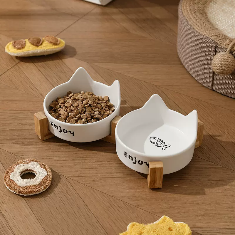 宠物用品陶瓷碗多样式碗猫咪食盆狗盆狗狗喝水猫粮碗宠物水碗防打