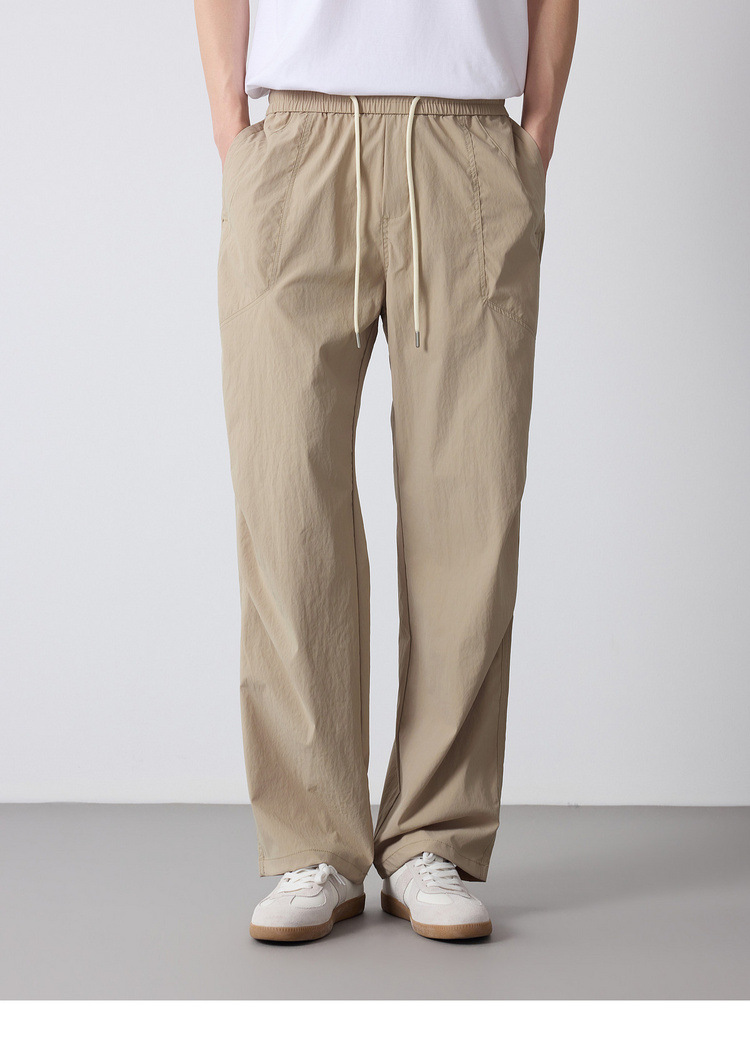 Quần jogger nam dáng rộng thùng thình phong cách thể thao thành phố, cạp chun — đen chi tiết 31