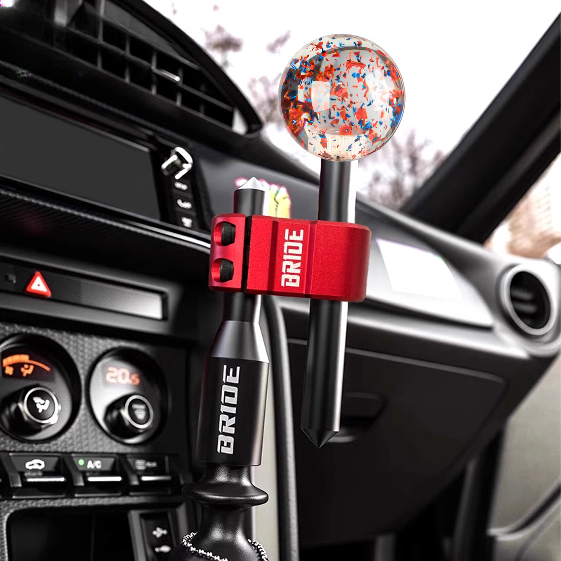 JDM改装排挡头个性圆形手球档把头手动档挂挡杆换挡头通用档把