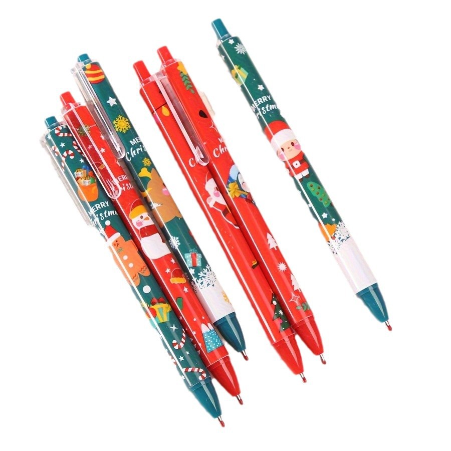 Nuevo bolígrafo de pulsación de Navidad adorable bolígrafo de escritorio de estudiantes de Navidad regalos de escritorio bolígrafo de firma