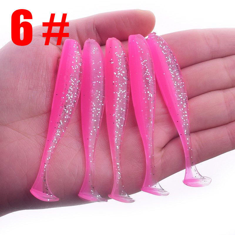 Small Paddle Tail Fishing Lure 40mm0.5g Soft Baits Fresh Water Bass Swimbait Tackle Gear