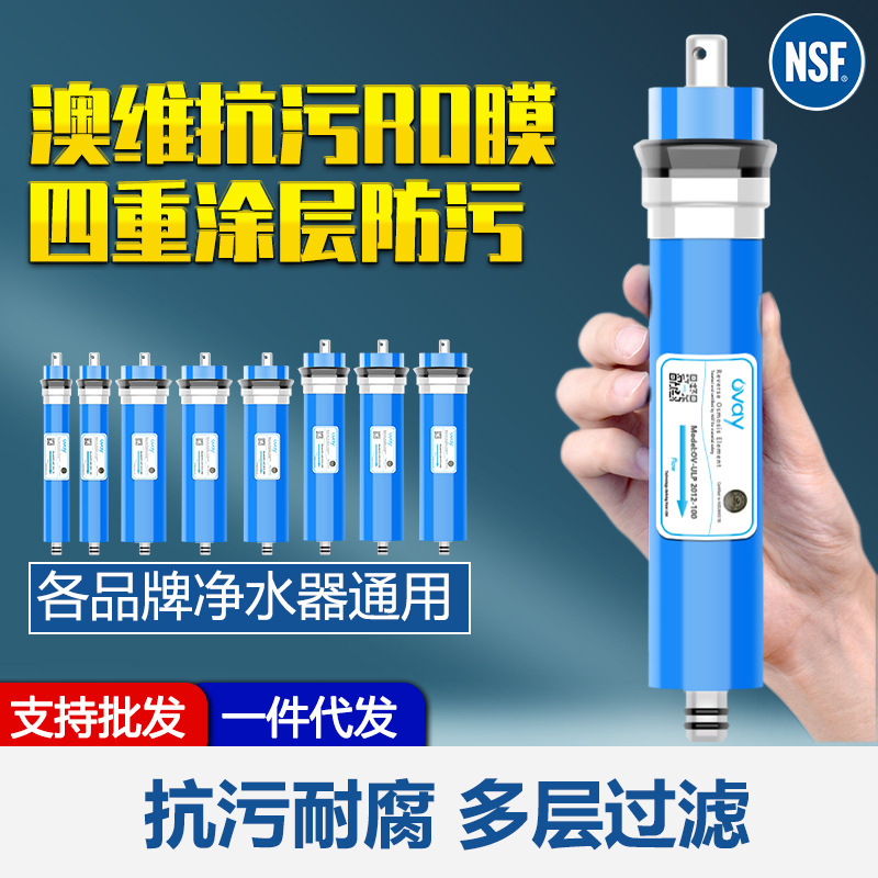 Aowei R0 Reverse Osmosis Membrane Water Purifier Ro Reverse Osmosis Filter Element Ovay Membrane 1812-75G100G3013-400G