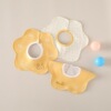 Yellow petal saliva towel set (3 pieces)