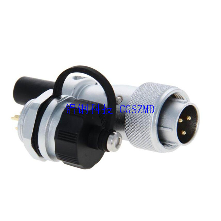 WS WF20/24-6TI 12о Series Front-nut-mount receptacle