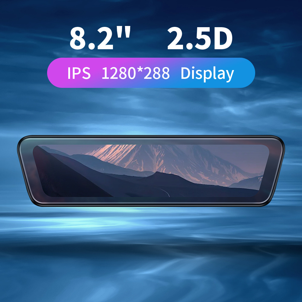 Suitable for Tesla Model 3 Interior Rearview Mirror Model Y Front and Rear Dual-Stream Streaming Media Rearview Mirror S82
