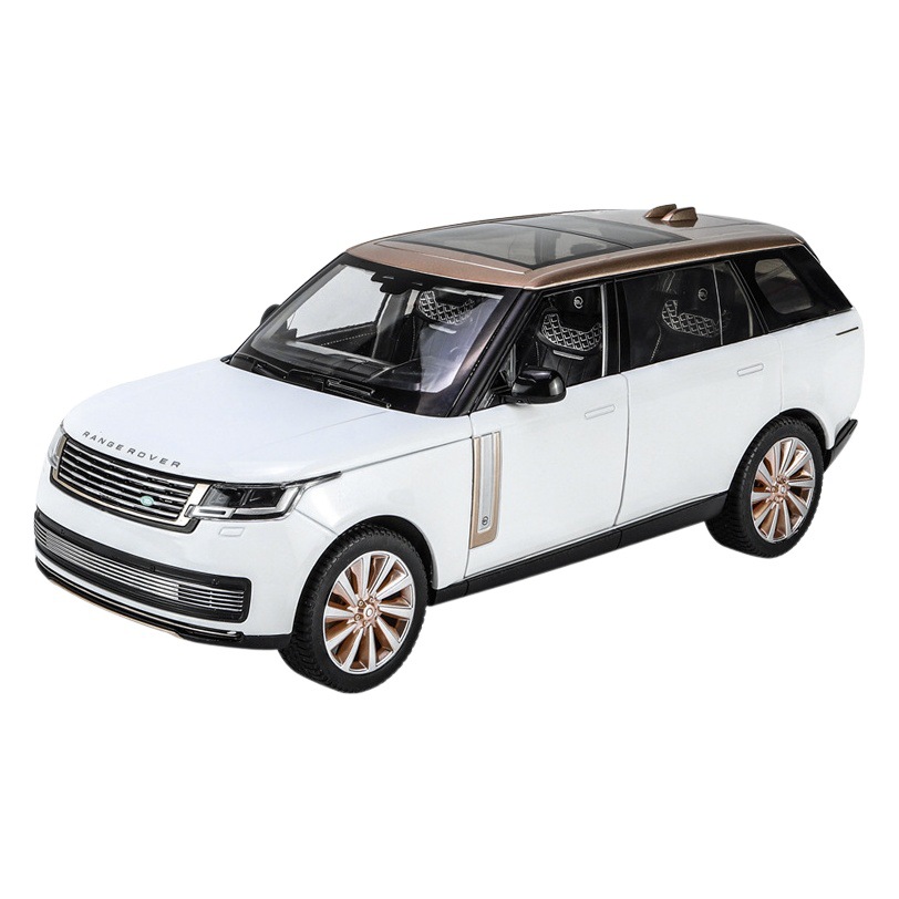 1:18 Range Rover SVS modelo de coche de aleación de cuatro ruedas amortiguador modelo de coche decoración niño juguete