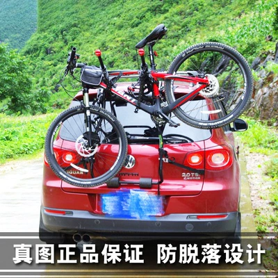 bicycle placed after hanging rear — Car bike rack