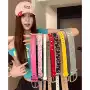 镂空彩色铆钉牛仔裤腰带