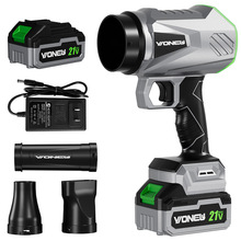 跨境新款大功率锂电暴风机小型家用手持鼓风机除尘吹叶暴力吹风机