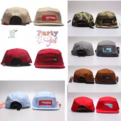 Summer Short-Brimmed Baseball Cap Japanese Style Soft Top Five-Panel Cap Patch Embroidery Unisex Solid Color New Fashion Flat-Brimmed Baseball Cap