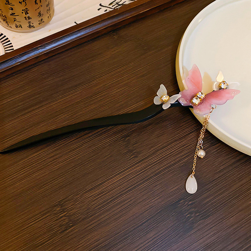 55 # Horquilla-Negro-Rosa