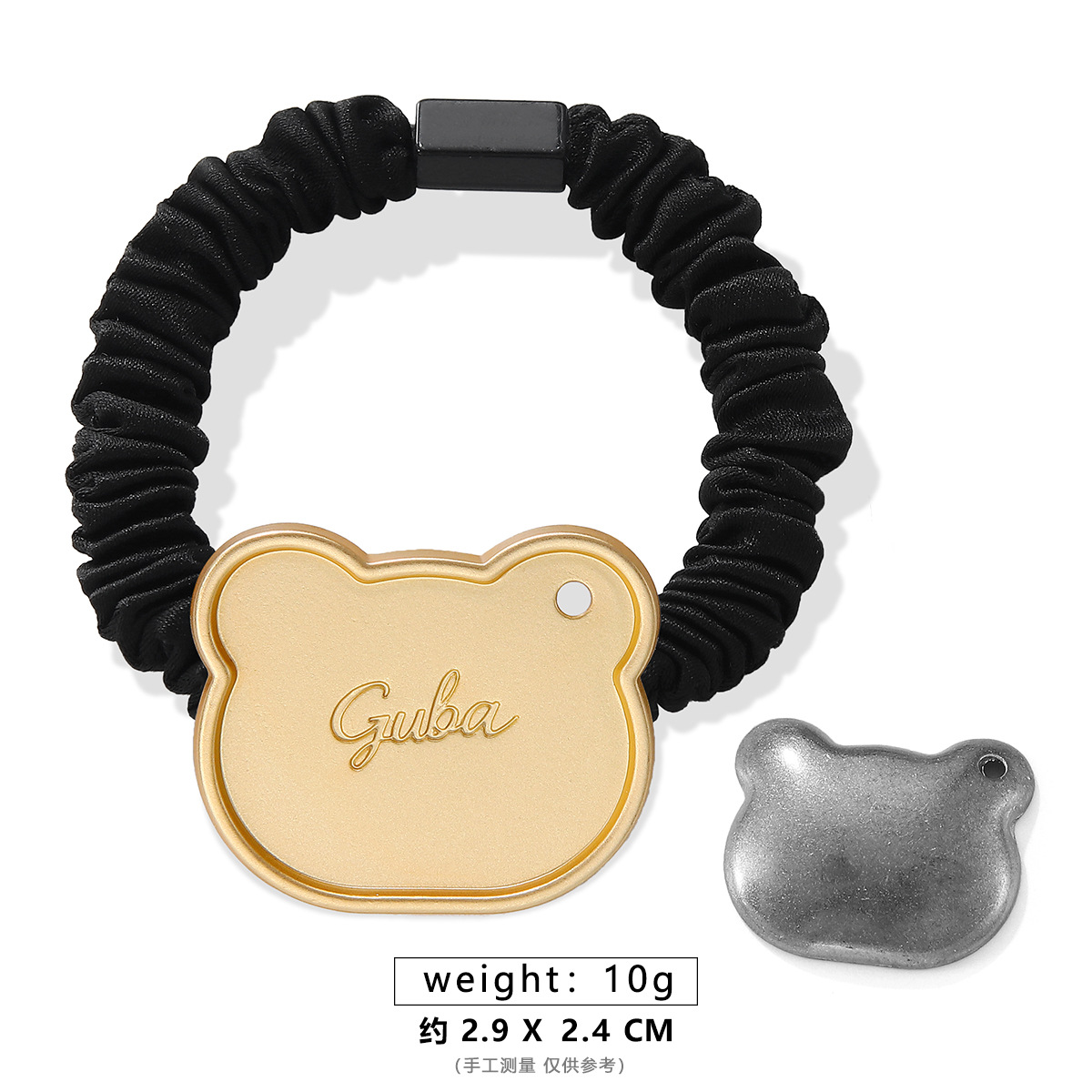 팬더 소장 머리끈 [뚜껑이 있는 매트 골드]