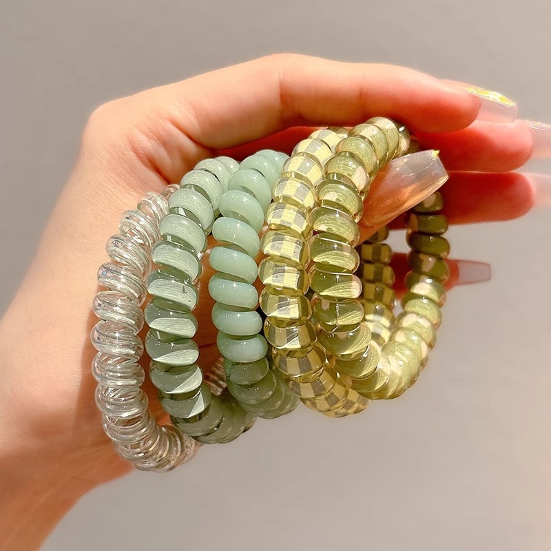 Cabeza de alta belleza cabello de cabello rosa cabello de teléfono anillo de goma banda de goma de alta elasticidad cabello de cabello de cabello